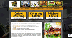 Desktop Screenshot of michaelforbescatering.com
